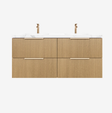 VITO EDINA Fluted Wall Hung Cabinet EDI1550W-CO/PO/WAL