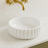 VITO Oslo Fluted Round Ceramic Above-Counter Basin 420*420*140mm OS659