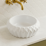 VITO Oslo Diamond Round Ceramic Above-Counter Basin 400*400*150mm OS535