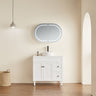 Lumero LED PVC Mirror Shaving Cabinet 900x600x155mm LOSV9060MW-LED/LOSV9060MB-LED
