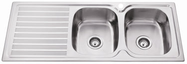 Eden Double Bowl Single Drainer Sink