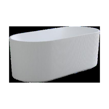CETO Ally Groove 1500mm Oval Freestanding AGV1500MW