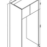 Kitchen Fridge Cabinet With 2 Side Panel 800/900/1000mm BFF-800P/900P/1000P