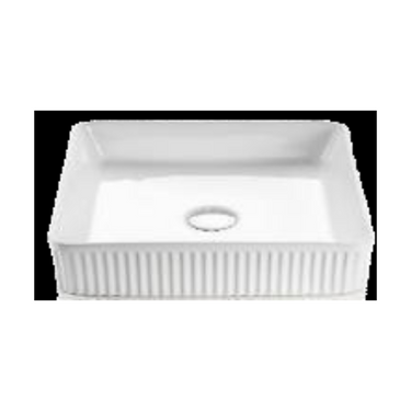 Cascade Fluted Square Art Basin CA415SQ-GW
