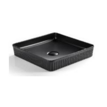Cascade Fluted Square Art Basin CA415SQ-MB