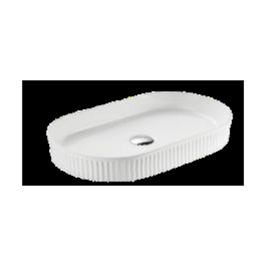 Cascade Flute Oval Art Basin CA5937-MW
