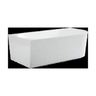 Capri 1700mm Fluted Bath CGV1700L-MW