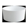 CETO Como Grooved round bathtub Matte White COGV1280MW-NF