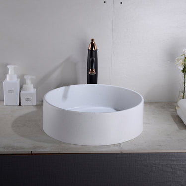 Quartz QZ4141 Above Counter Basin Pop-Up Waste Included(Round: 410*410*130mm)