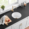 Nadia Fireclay Round Insert/Undermound Sinks 470*228mm (FCND470GW/MB)