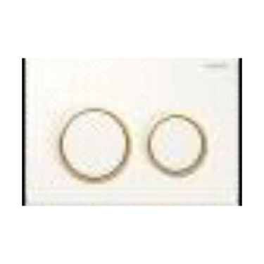 ABS White plate with gold trim 115.240.KK.1 Kappa21KK