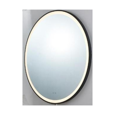 Luna Iron Framed LED Mirror powder Coated LFM800R-MB