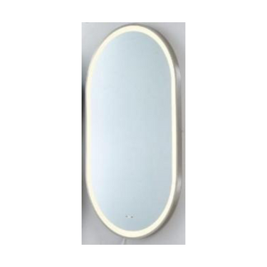 Olivia Iron Framed LED Mirror horizontal and LFMOV60100-BN