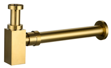 Brass 40mm bottle trap SQUARE VPBT227