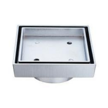 Brushed Chrome Square tile insert PSF02-90