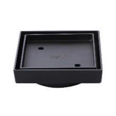 Matt Black Smart Tile Insert Floor Waste Shower PSF02S-90-MB