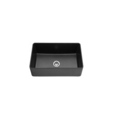 Poseidon Quartz Farmhouse Kitchen Sink QKS8348S-MB