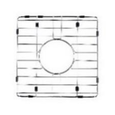 Rack for ceramic kitchen sink double bowl 330*310mm SRB40D