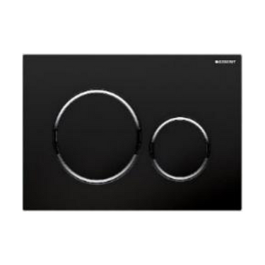 ABS Black/chrome/black push button Sigma20KM