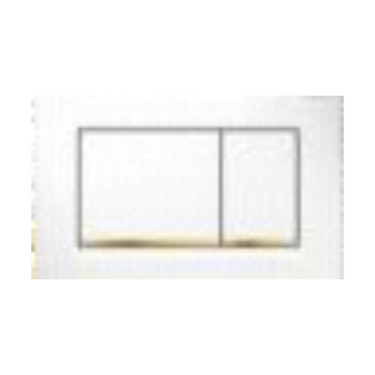 ABS White plate with Gold Trim 115.883.KK.1 Sigma30KK