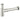 Bottle Trap Round Brushed Nickel 32/40mm Waste, 40mm Connection