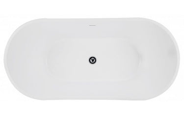 Viva 1700x800x720 Gloss White High Back Bathtub OF