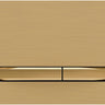 Sigma50 Dual Flush Button Brass Brushed with Brass Button