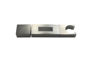 Taran Brushed Nickel Handheld Shower Piece Holder Square