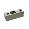 Taran Brushed Nickel Handheld Shower Piece Holder Square