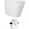 Alzano Wall face Pan Hurricane R&T LR Inwall Cistern Set (Push Plate Sold Separately) - Slim Seat / R&T