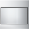 R&T Square Low Rise Push Button Chrome