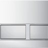 Inspire Dual Flush Plate Square Chrome