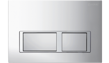 Inspire Dual Flush Plate Square Chrome