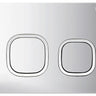 R&T Soft Square Push Plate Matte Chrome