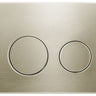 R&T Round Brushed Gold Stainless Dual - Flush Push Plate