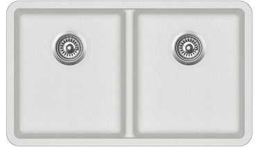 Granite Sink 810x480 White Double Bowl