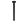 Roul 200mm Matte Black Ceiling Shower Arm Round