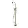Roul Brushed Nickel Floor Standing Bath Spout