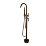 Roul Gun Metal Floor Standing Bath Spout