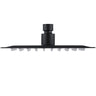Roul 250mm Matte Black Shower Head Stainless Steel Round