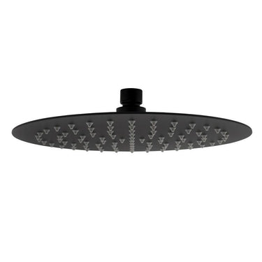 Roul 300mm Matte Black Shower Head Stainless Steel Round
