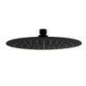 Roul 200mm Matte Black Shower Head Stainless Steel Round