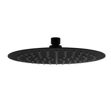 Roul 200mm Matte Black Shower Head Stainless Steel Round
