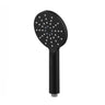Roul 200mm Matte Black Twin Shower Half Rail Top Inlet Round