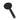 Roul 200mm Matte Black Twin Shower Half Rail Top Inlet Round