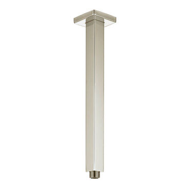 Zevio 300mm Brushed Nickel Ceiling Shower Arm Square