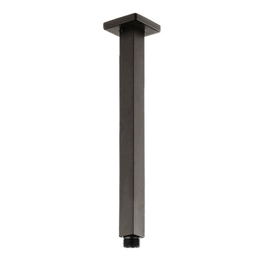 Zevio 300mm Gun Metal Ceiling Shower Arm Square