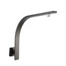 Zevio Gun Metal Gooseneck Shower Arm Square