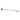 Zevio 400mm Chrome Straight Wall Arm Square