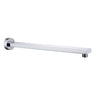 Zevio 400mm Chrome Straight Wall Arm Square